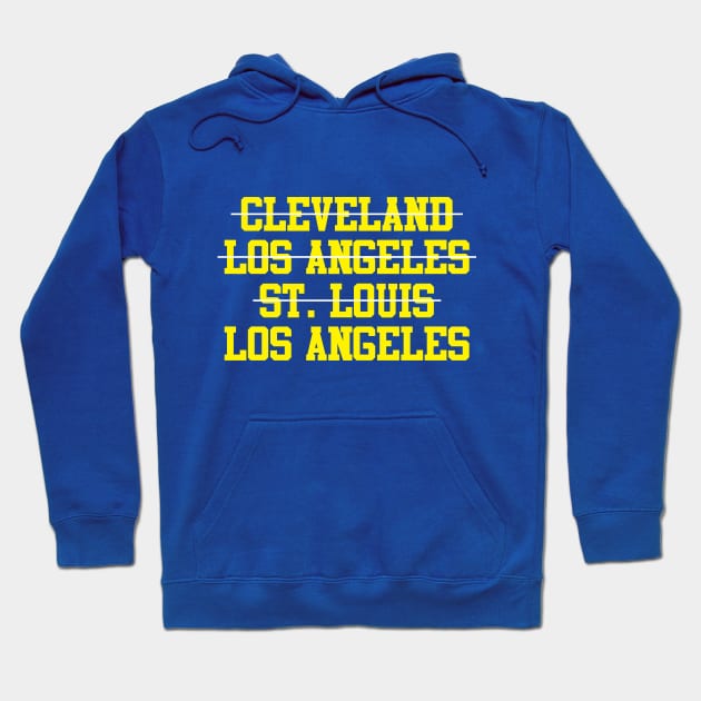 Cleveland Los Angeles St. Louis Los Angeles Football Hoodie by GloopTrekker